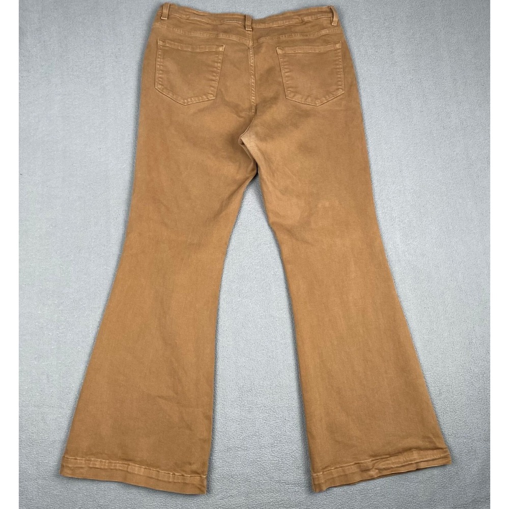Soft Surroundings Women's size 16 Brown Pants Relaxed Boot Cut Jeans - Picture 2 of 9